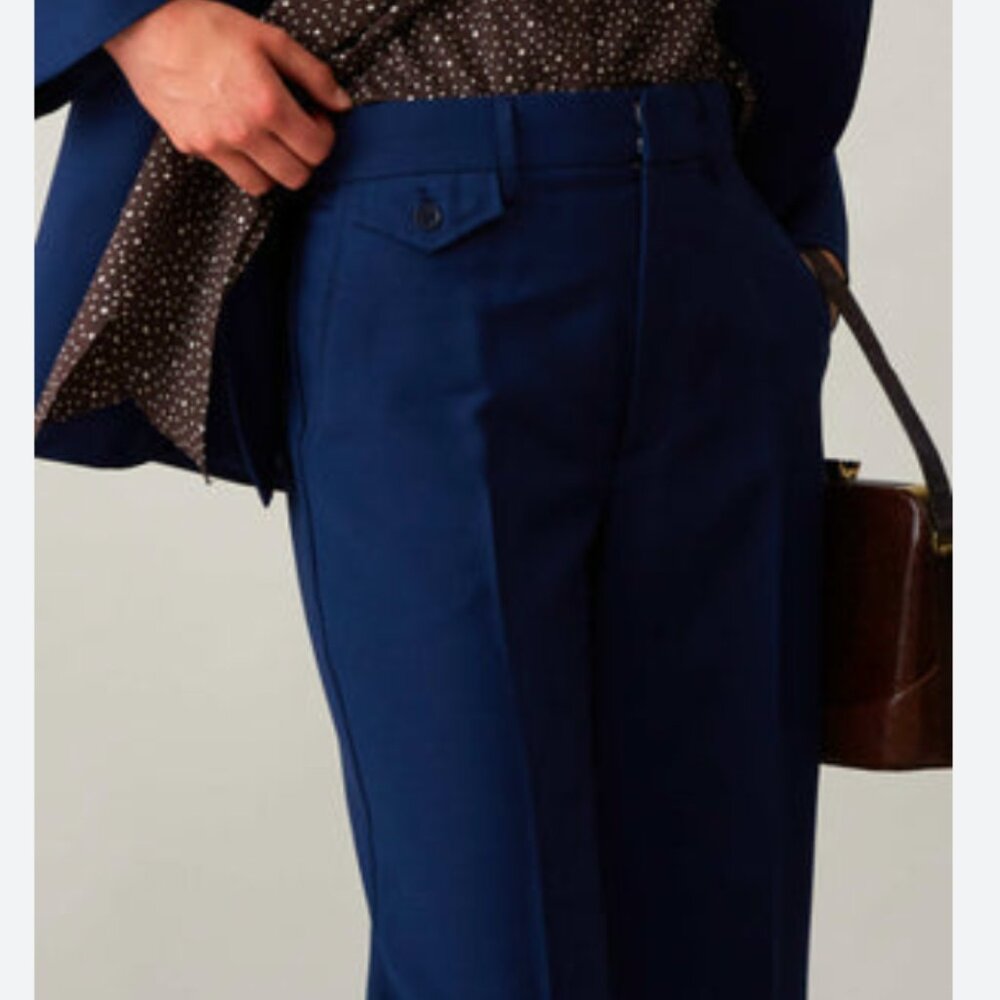 Caron Callahan trousers CARISI PANT MARINE wool